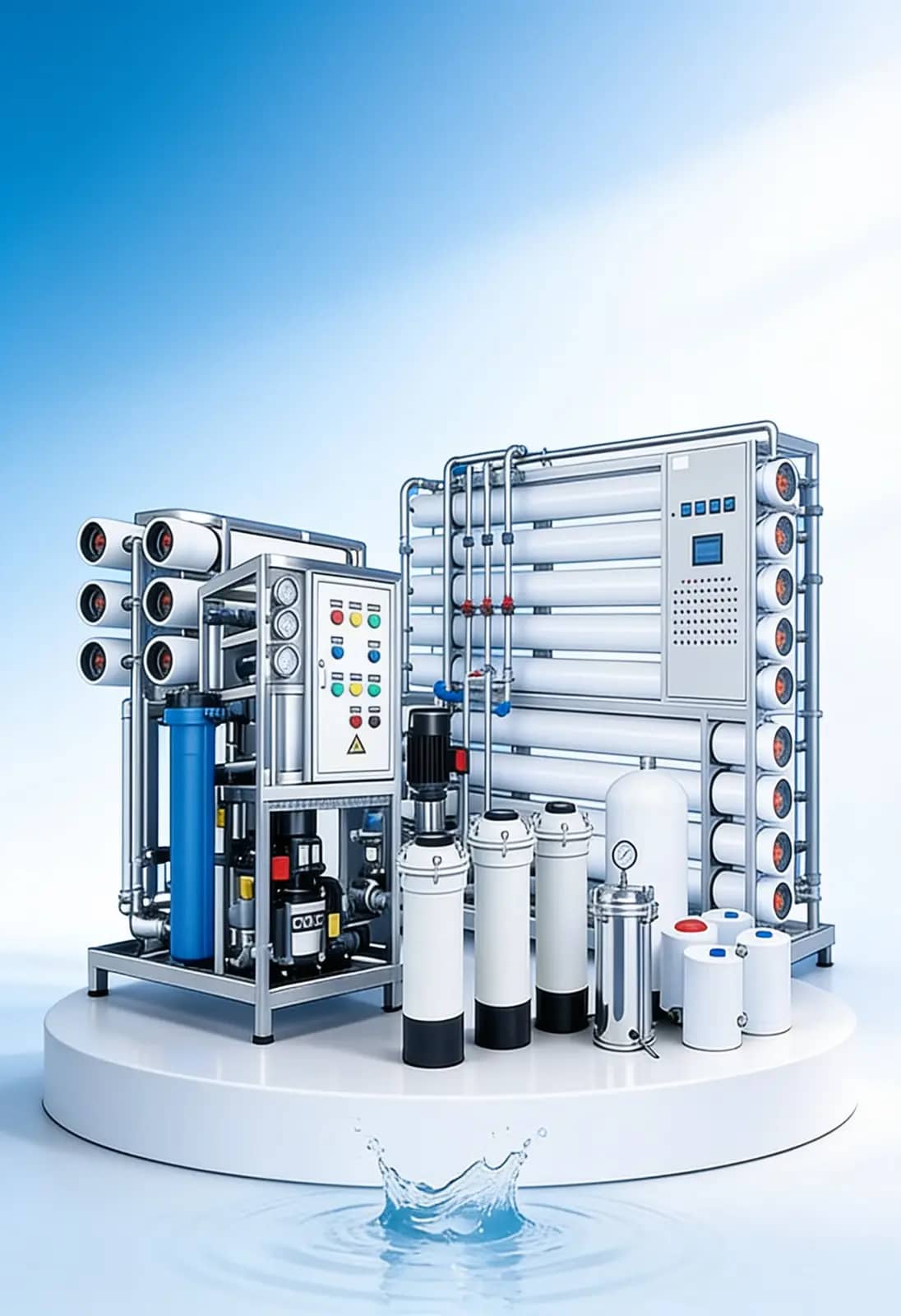 Industrial reverse osmosis water treatment system